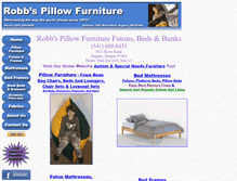 Tablet Screenshot of pillowfurniture.com